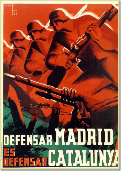 Defensar Madrid es defensar Catalunya (плакат Испанской республики, 1936-39 гг.)